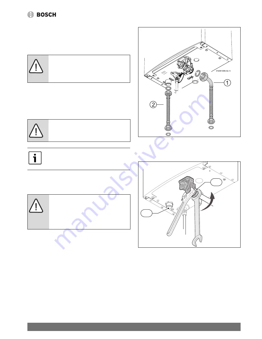 Bosch GWH 12 CTDE 31 F5 S7805 Installation And Operating Instructions Manual Download Page 19