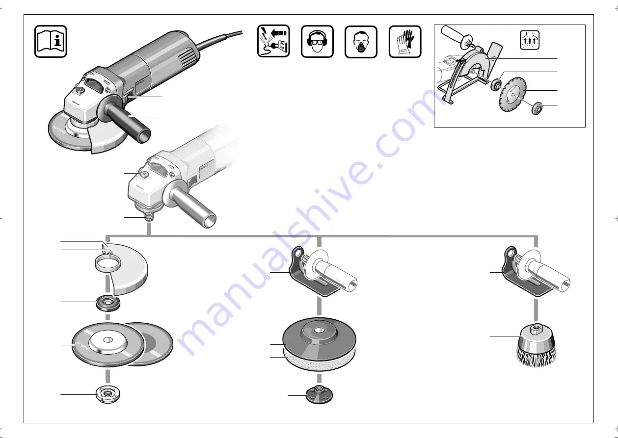 Bosch GWS 6-100 Скачать руководство пользователя страница 4