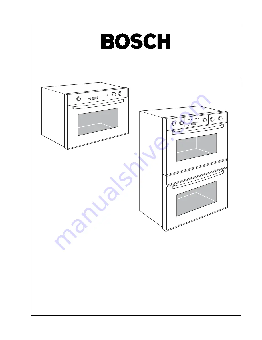 Bosch HBL 44 Series Use And Care Manual Download Page 3