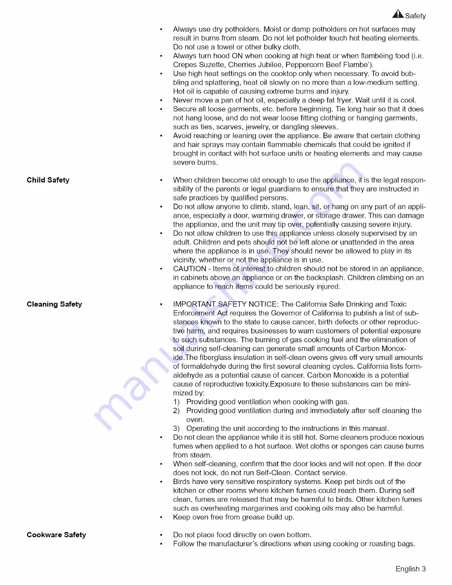 Bosch HES3052U-01 Use And Care Manual Download Page 5