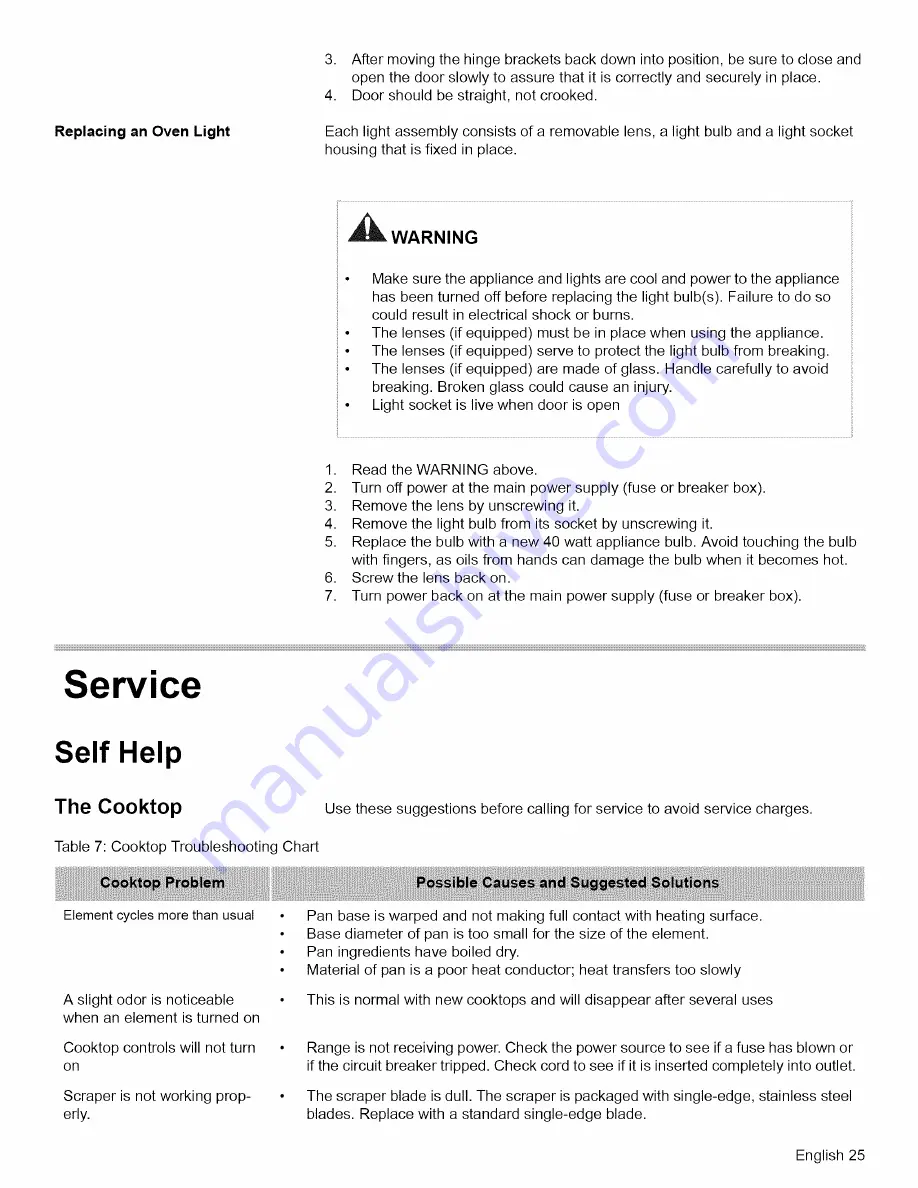 Bosch HES3052U-01 Use And Care Manual Download Page 27