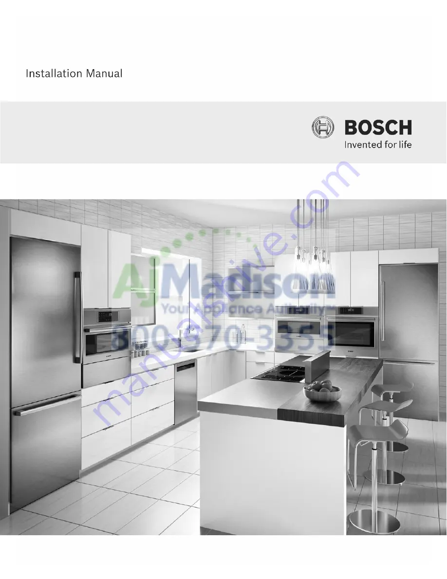 Bosch HMV3022U Installation Manual Download Page 1