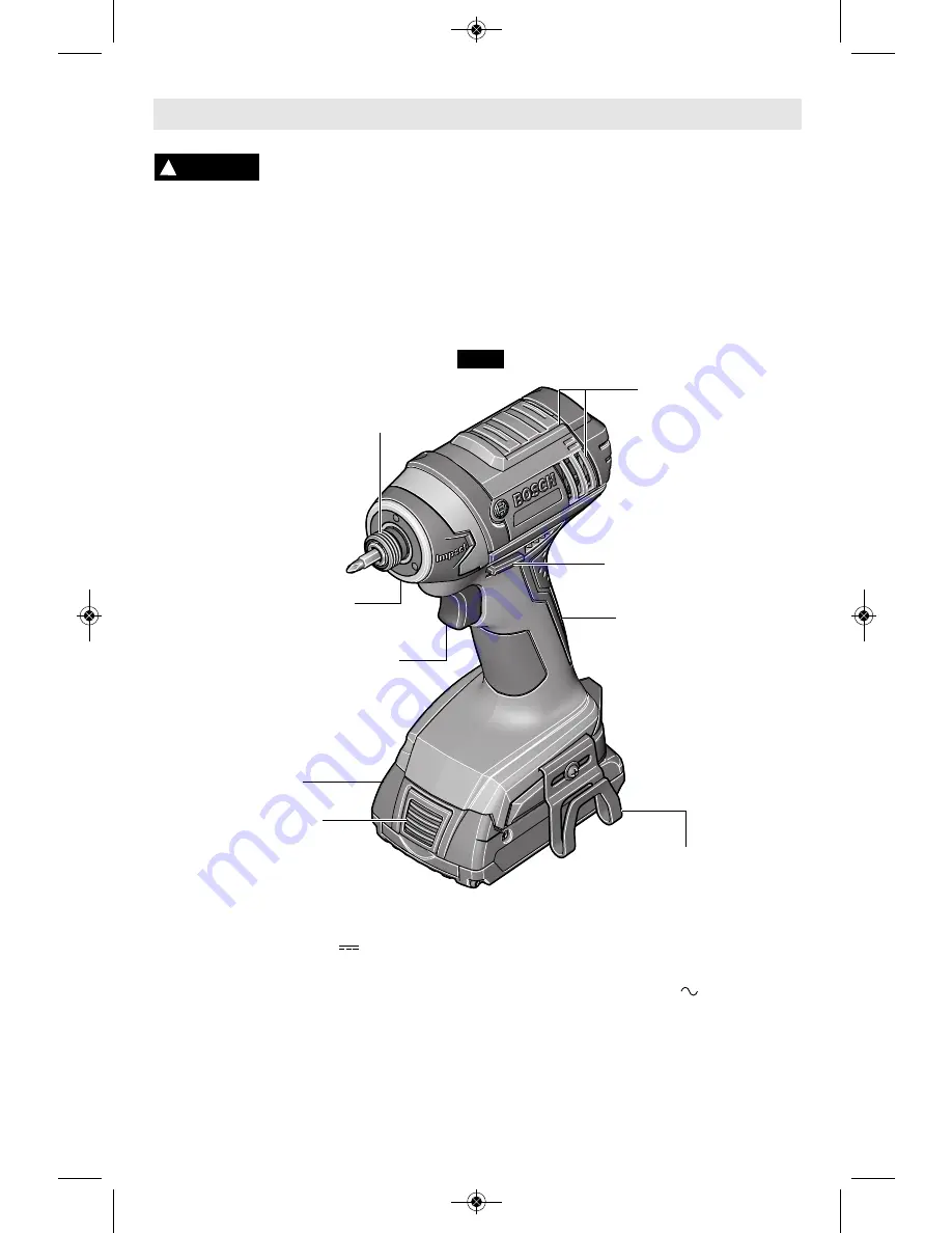 Bosch IDS181 Operating/Safety Instructions Manual Download Page 8