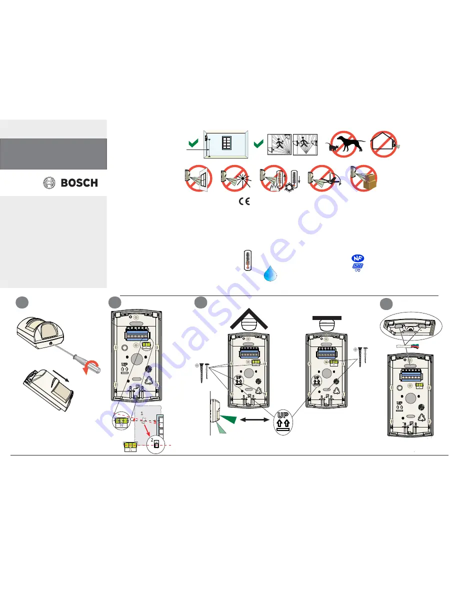 Bosch ISC-BPQ2-W12 Скачать руководство пользователя страница 1