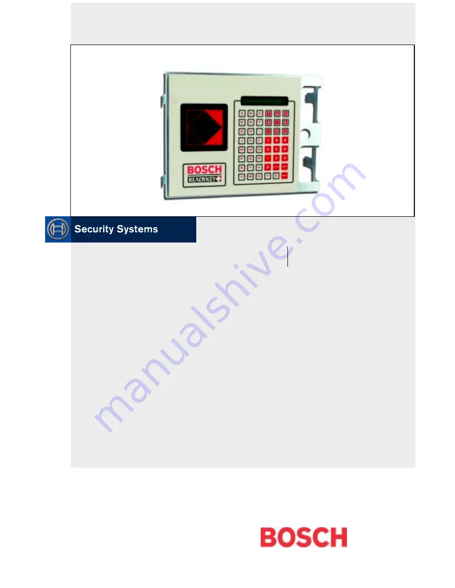 Bosch K2200 Series User Manual Download Page 1