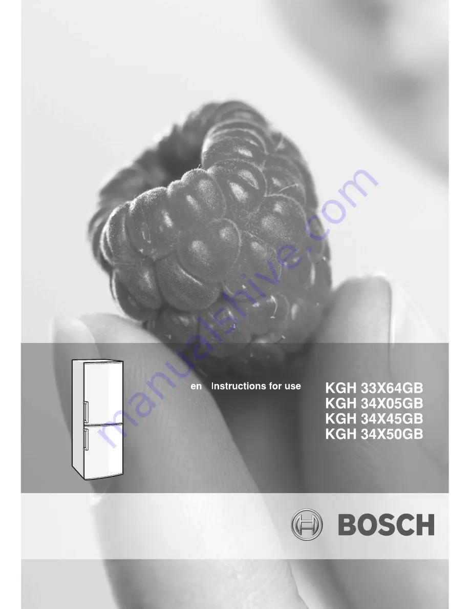 Bosch KGH33X10GB Скачать руководство пользователя страница 1