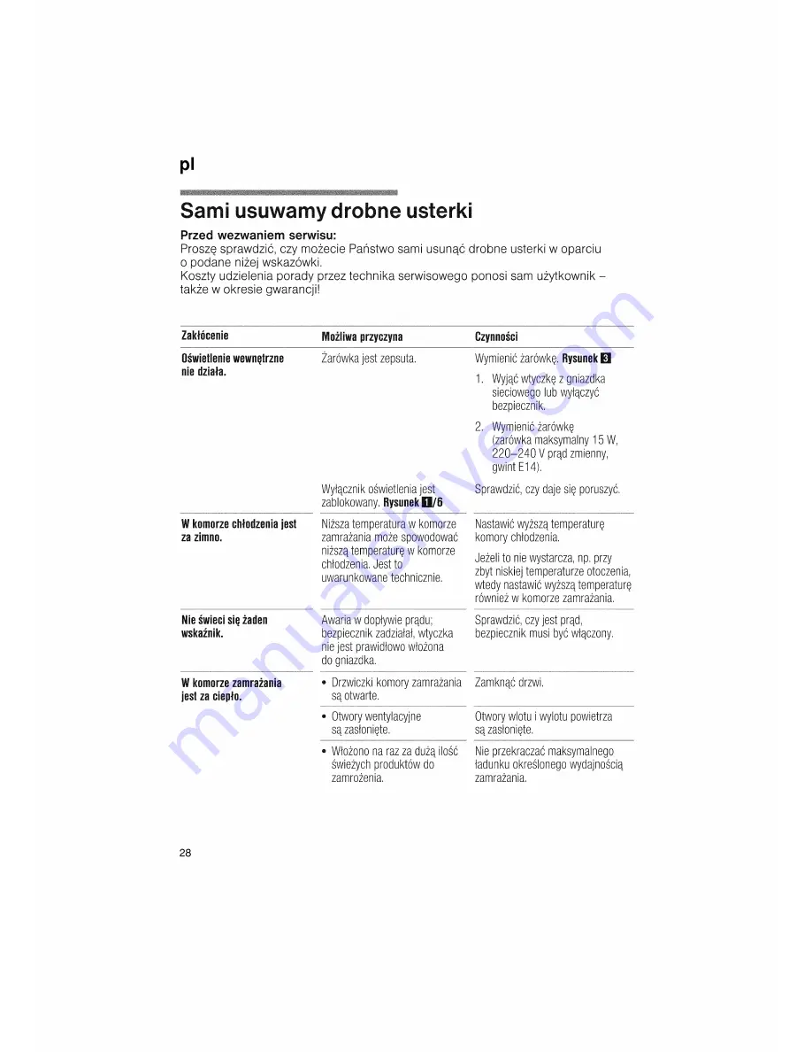 Bosch KGN36Y22 Operating Instructions Manual Download Page 28