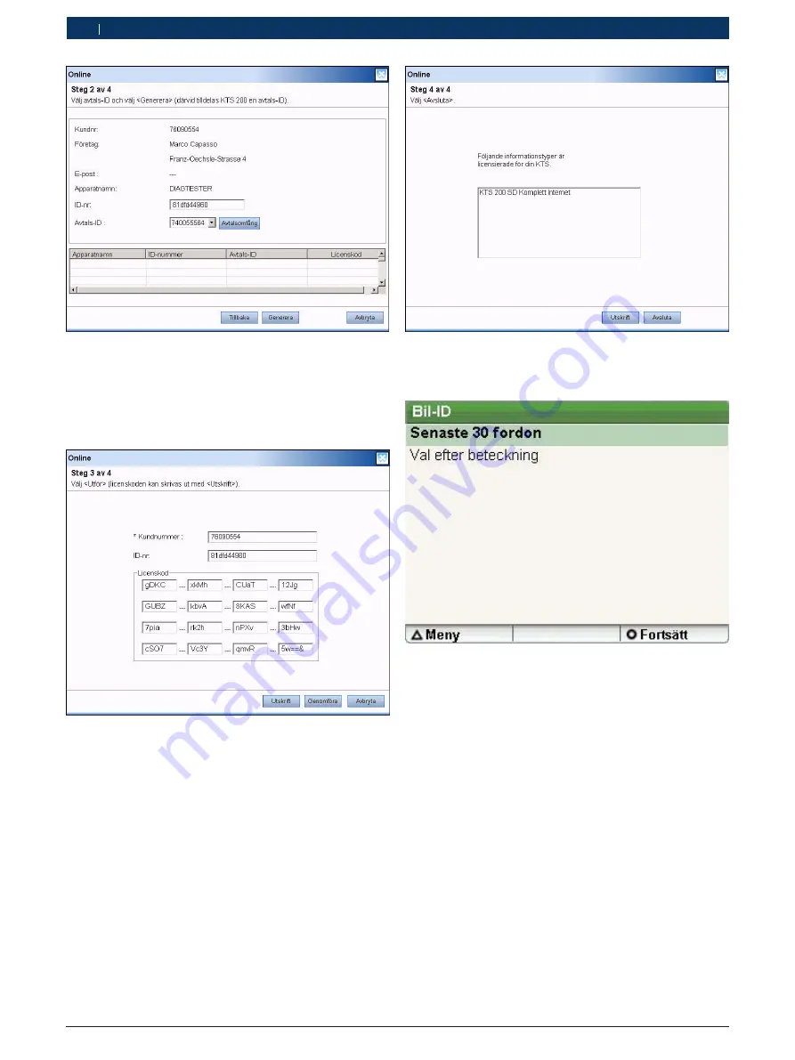 Bosch KTS 200 Operating Instructions Manual Download Page 82