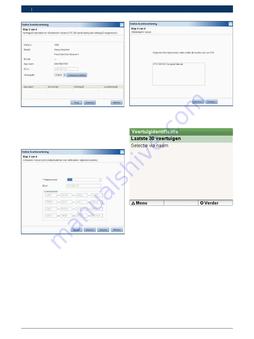 Bosch KTS 200 Operating Instructions Manual Download Page 96