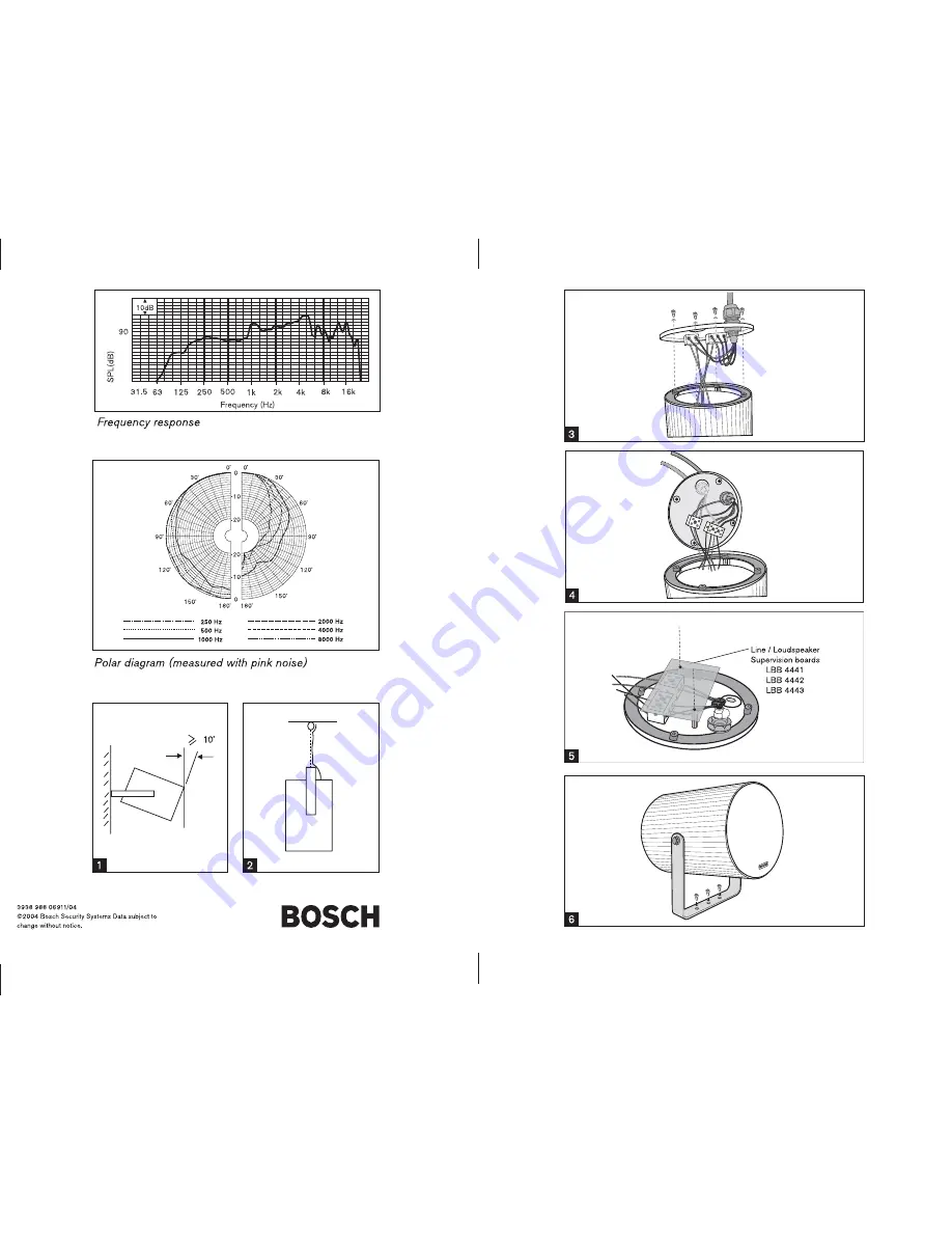 Bosch LBC 3432/01 Installation And User Instructions Download Page 2