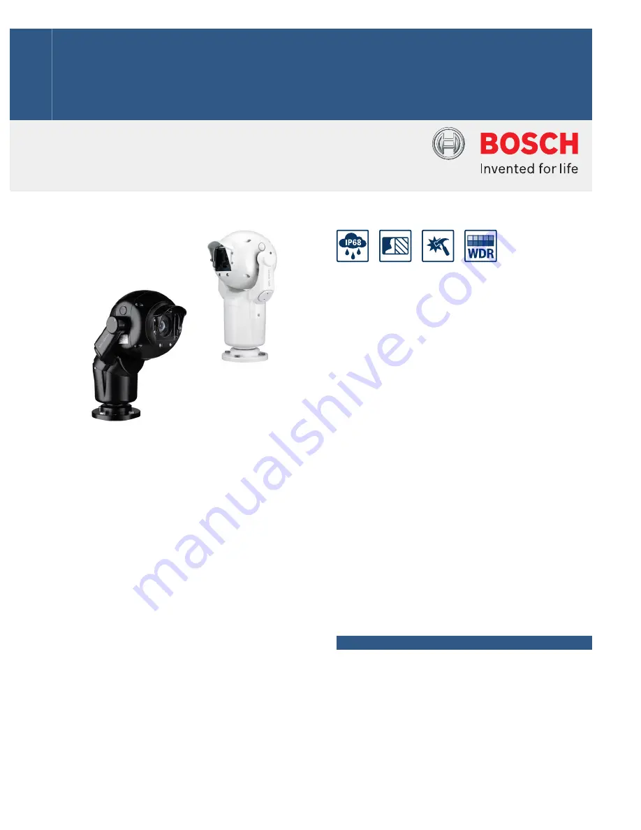 Bosch MIC Series 550 Technical Specifications Download Page 1