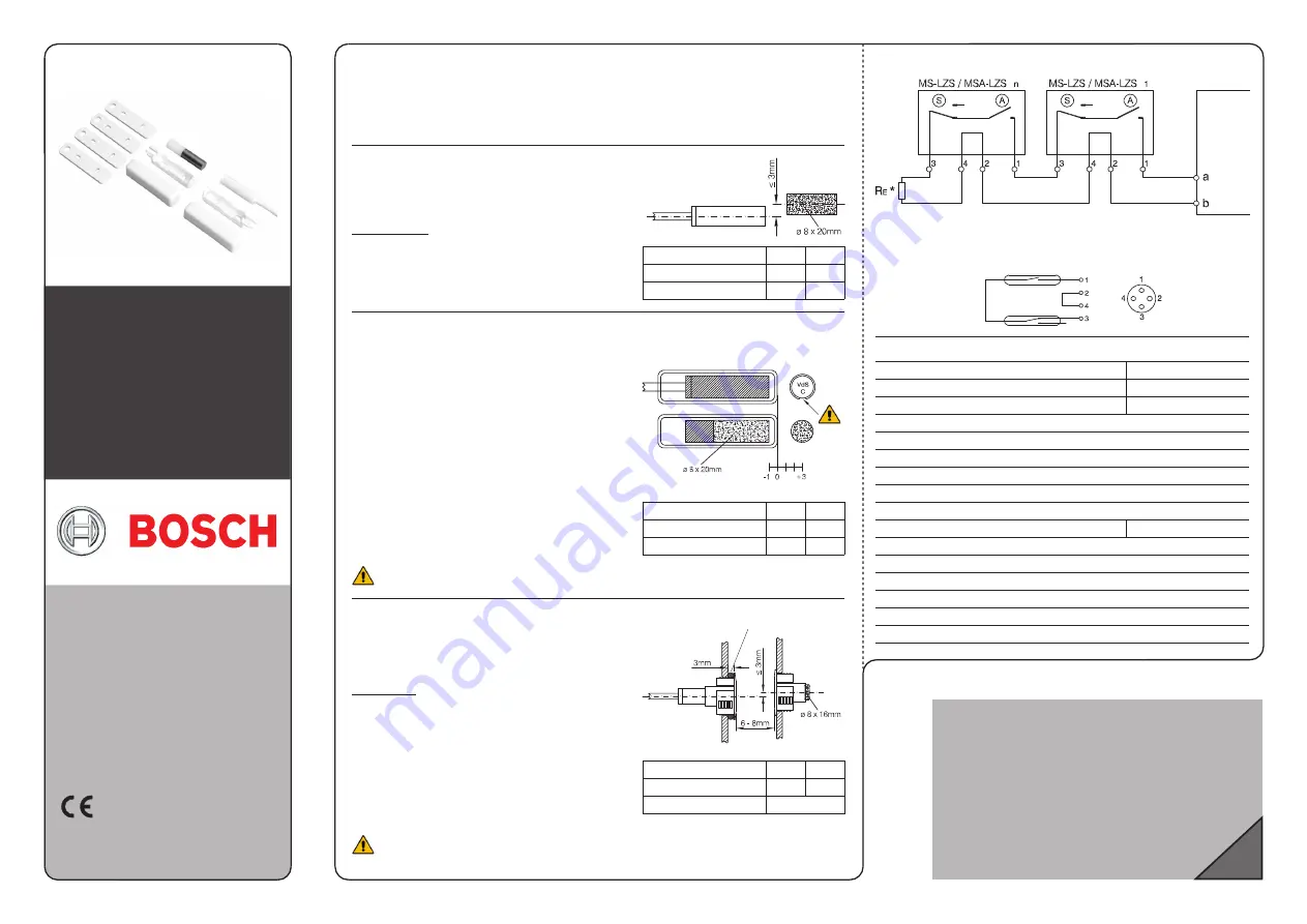 Bosch MS-LZS Installation Manual Download Page 2