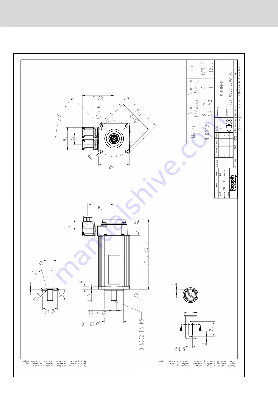 Bosch MSK030B-0900-NN Project Planning Manual Download Page 126