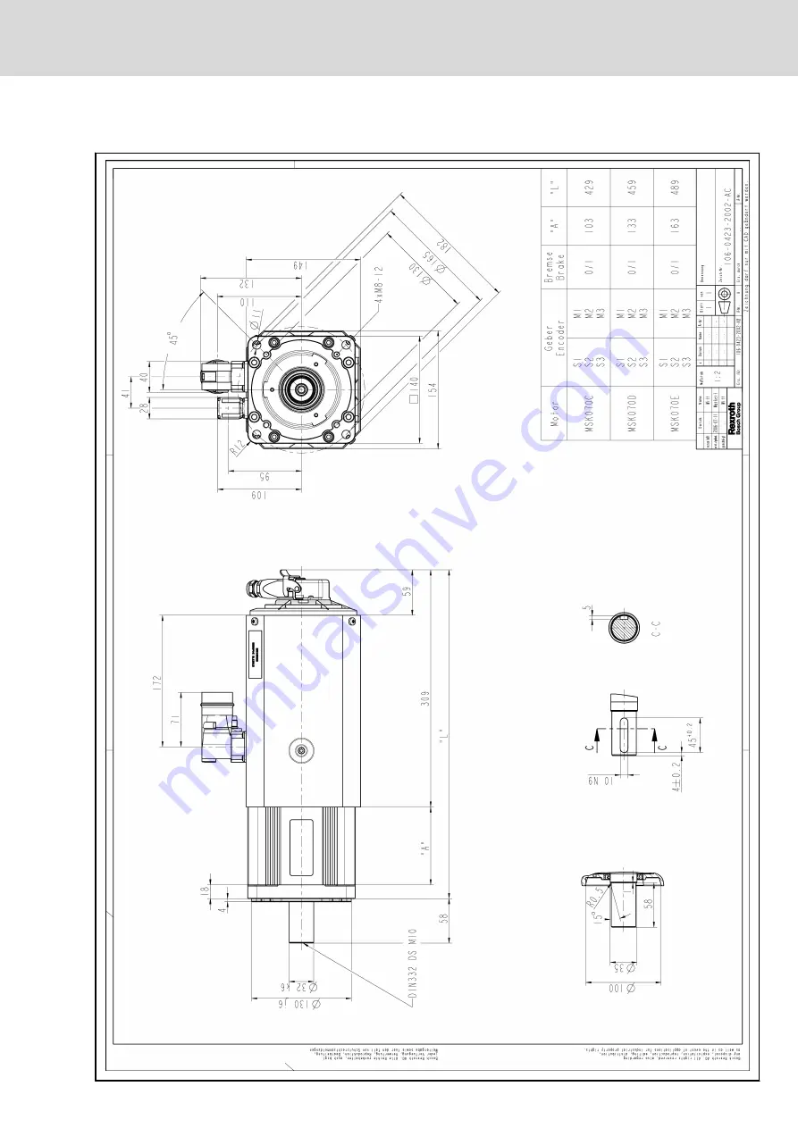 Bosch MSK030B-0900-NN Project Planning Manual Download Page 135