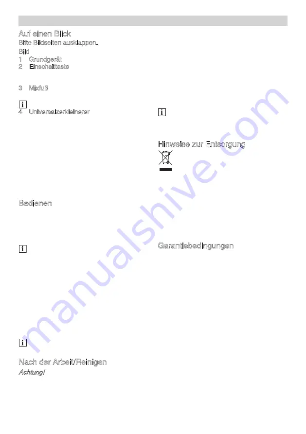 Bosch MSM6B150 Instruction Manual Download Page 5