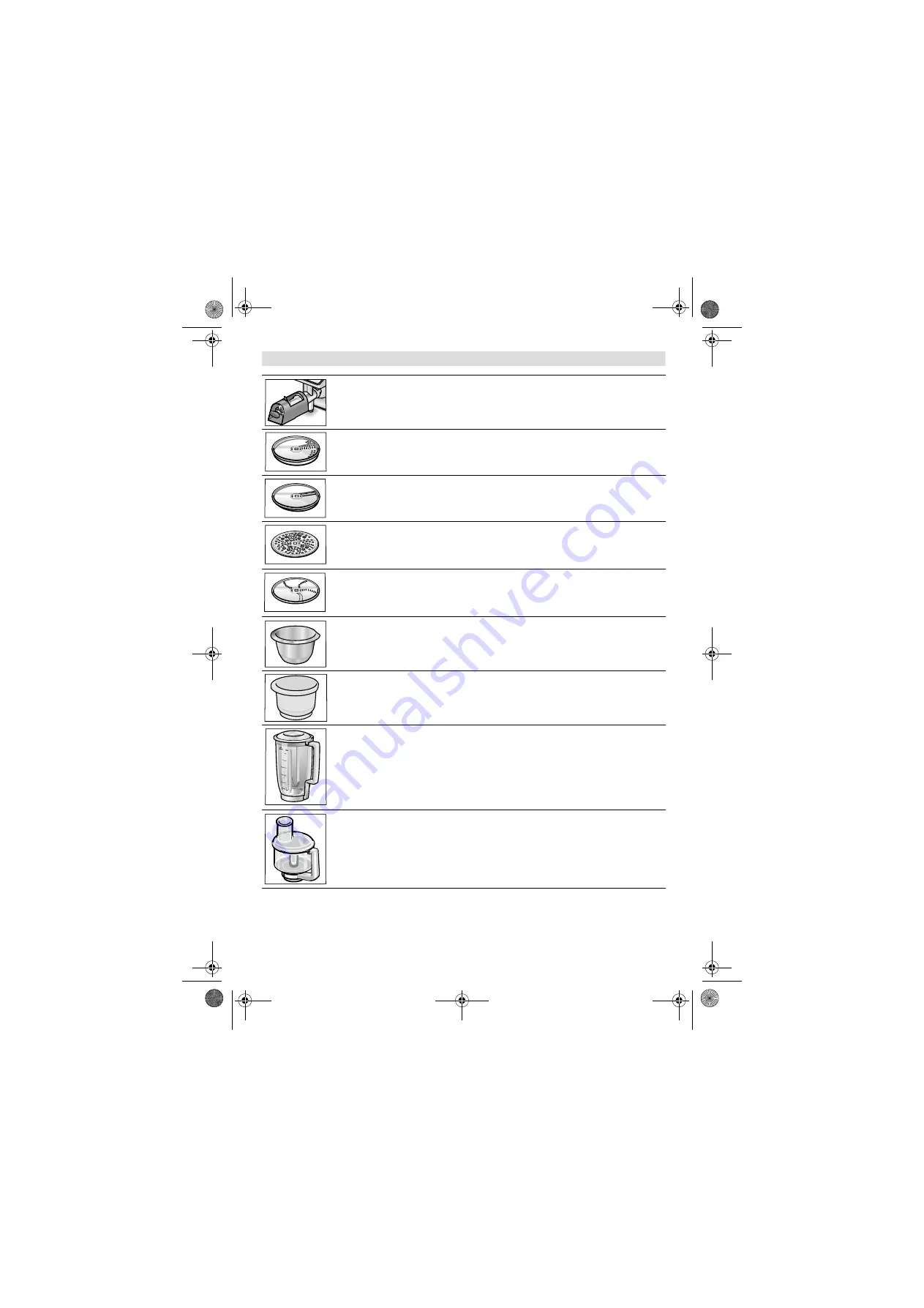 Bosch MUM54 series Operating Instructions Manual Download Page 122