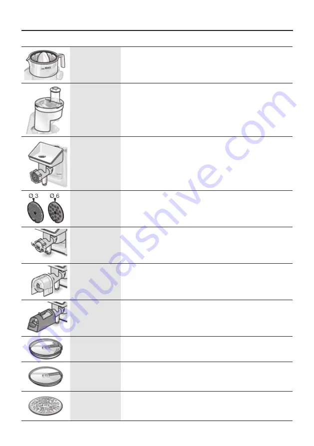 Bosch MUM58 Series Instruction Manual Download Page 109