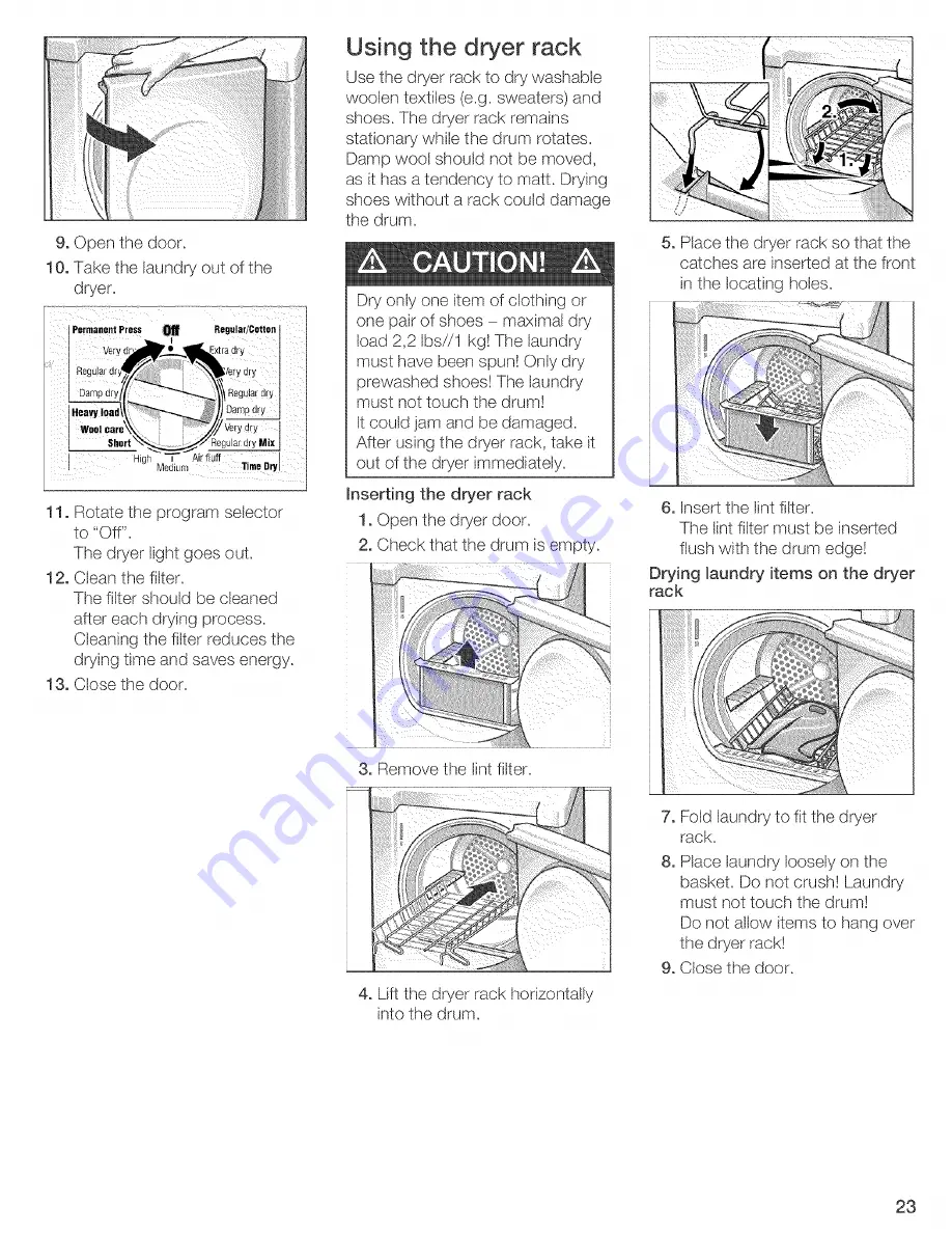 Bosch Nexxt Premium Gas Operating Operating, Care And Installation Instructions Manual Download Page 23