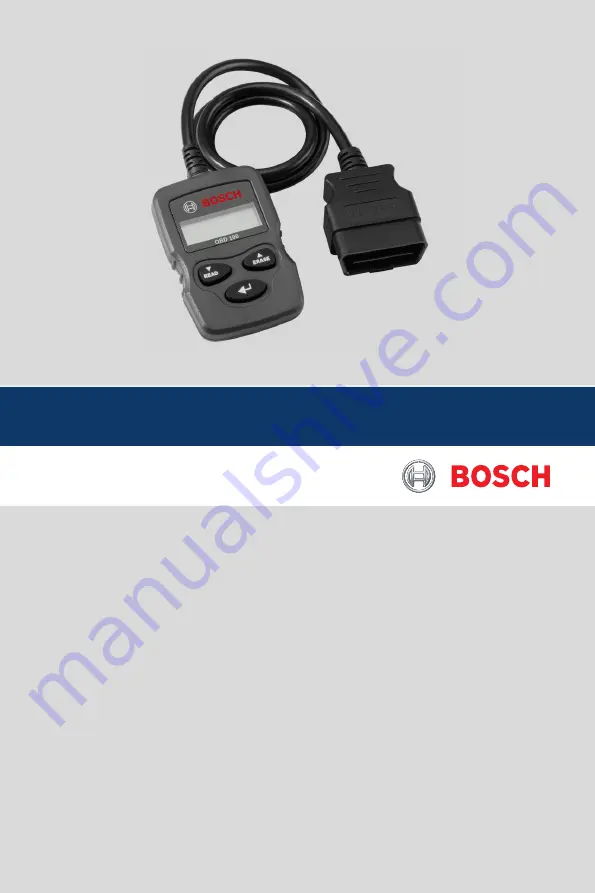 Bosch OBD 100 Скачать руководство пользователя страница 1