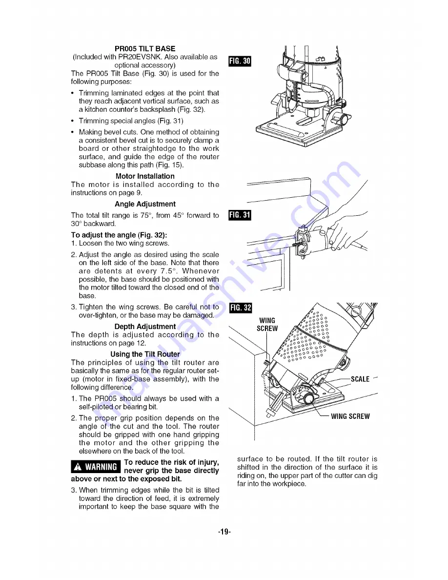 Bosch PR10E Operating/Safety Instructions Manual Download Page 19