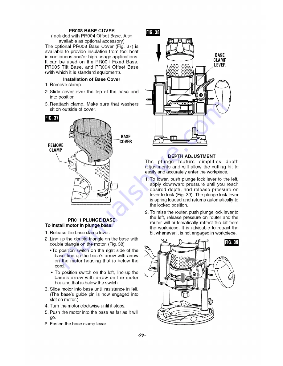 Bosch PR10E Operating/Safety Instructions Manual Download Page 22