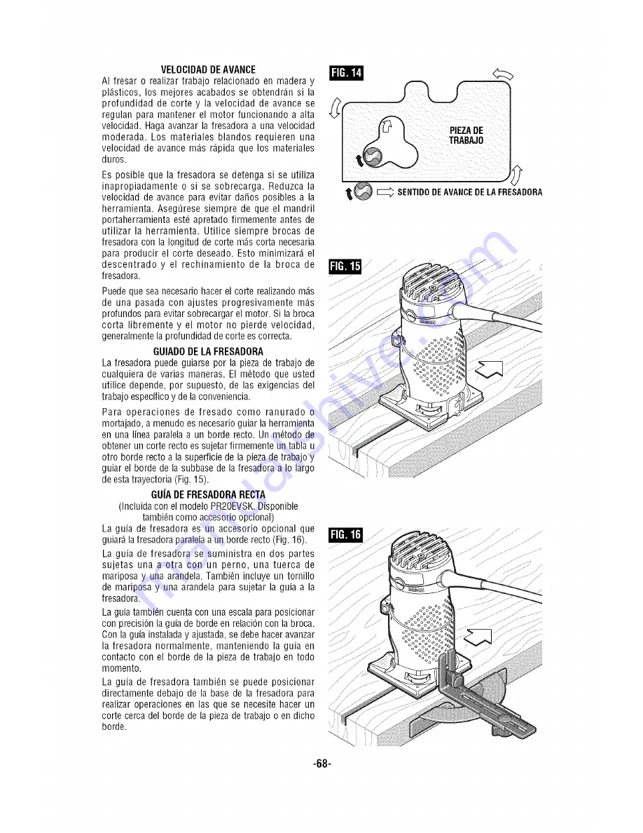 Bosch PR10E Operating/Safety Instructions Manual Download Page 68