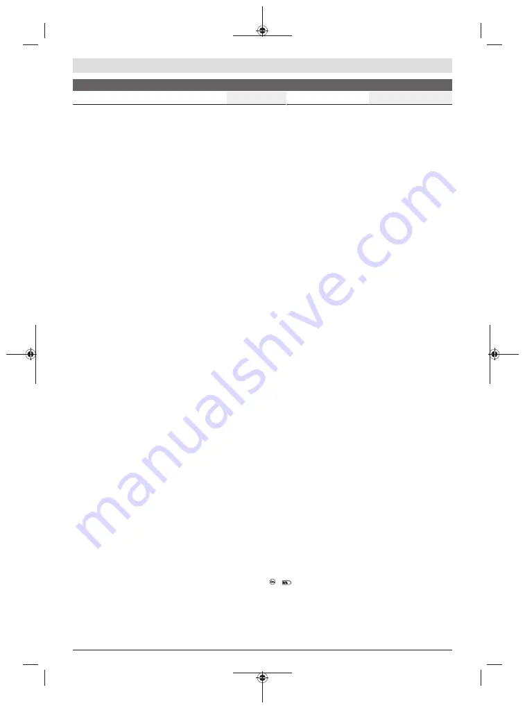 Bosch Professional GBH 18V-40 C Instruction Manual Download Page 110