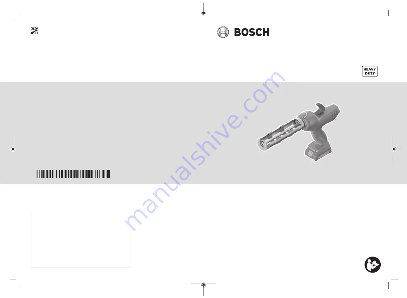 Bosch Professional GCG 18V-310 Скачать руководство пользователя страница 1