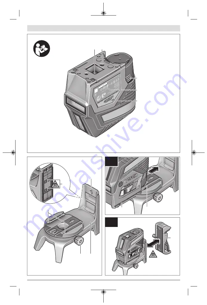 Bosch Professional GCL 2-50 C Original Instructions Manual Download Page 4