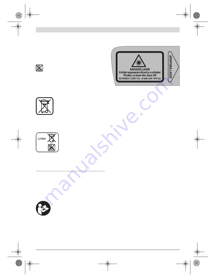 Bosch Professional GSL 2 Set Original Instructions Manual Download Page 125