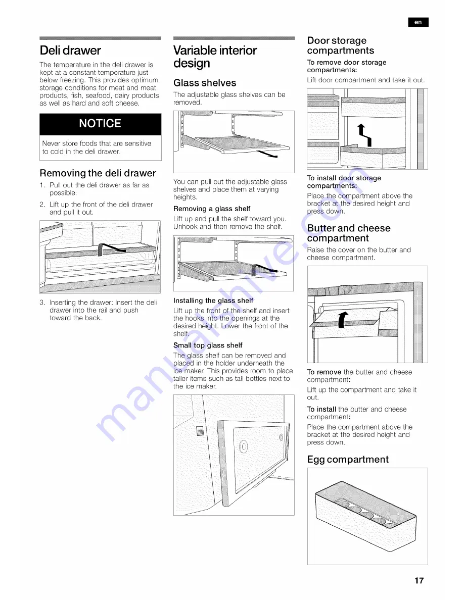 Bosch Refrigerator Operating and Operating And Installation Manual Download Page 17