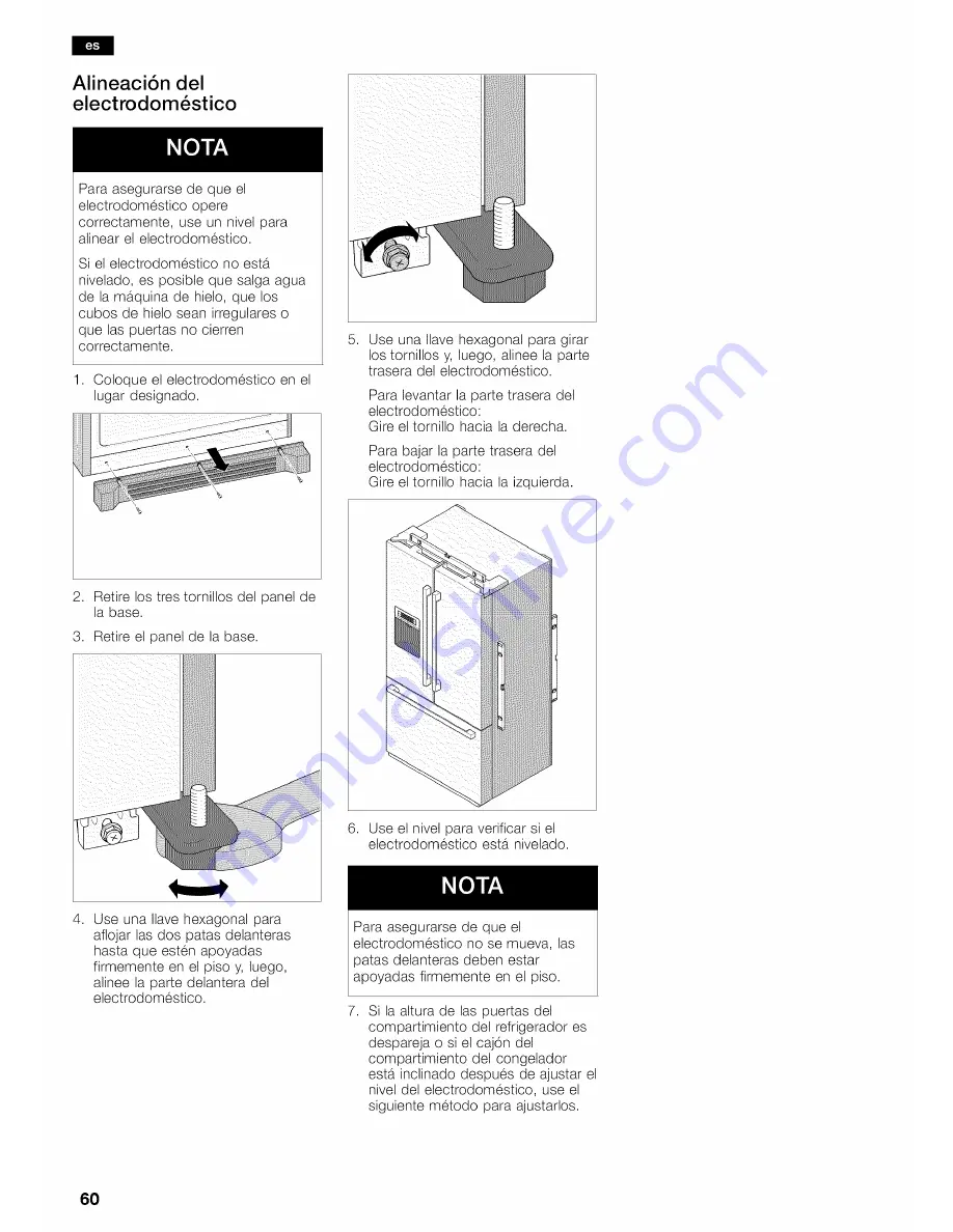 Bosch Refrigerator Operating and Скачать руководство пользователя страница 60