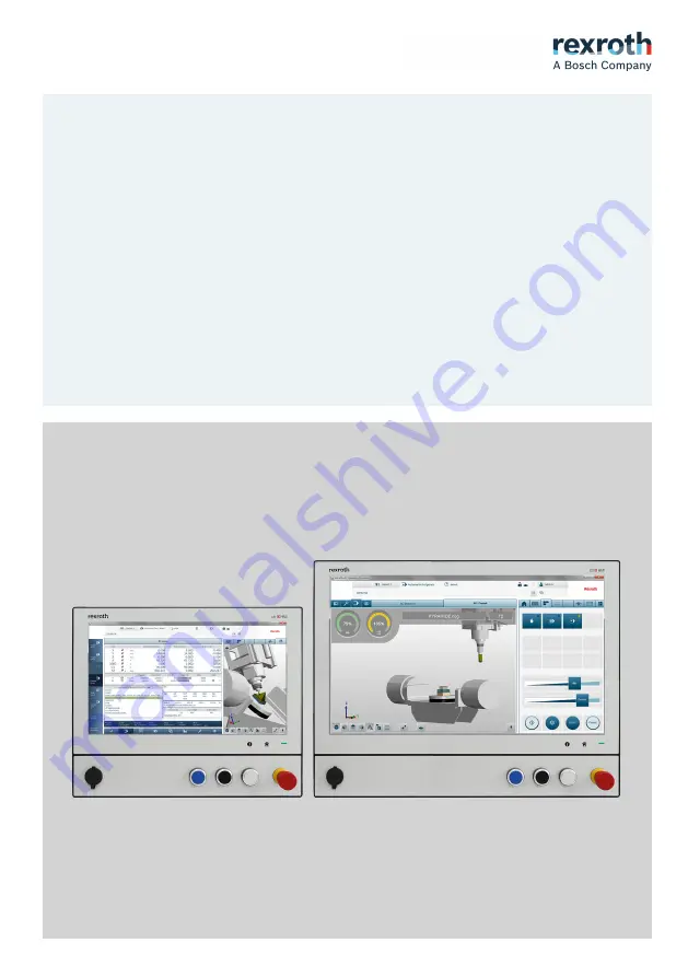 Bosch Rexroth ctrlX HMI DE0015 Operating Instructions Manual Download Page 1