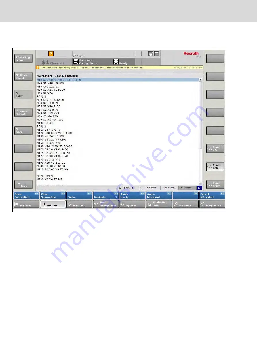 Bosch Rexroth IndraMotion MTX 09VRS Manual Download Page 72