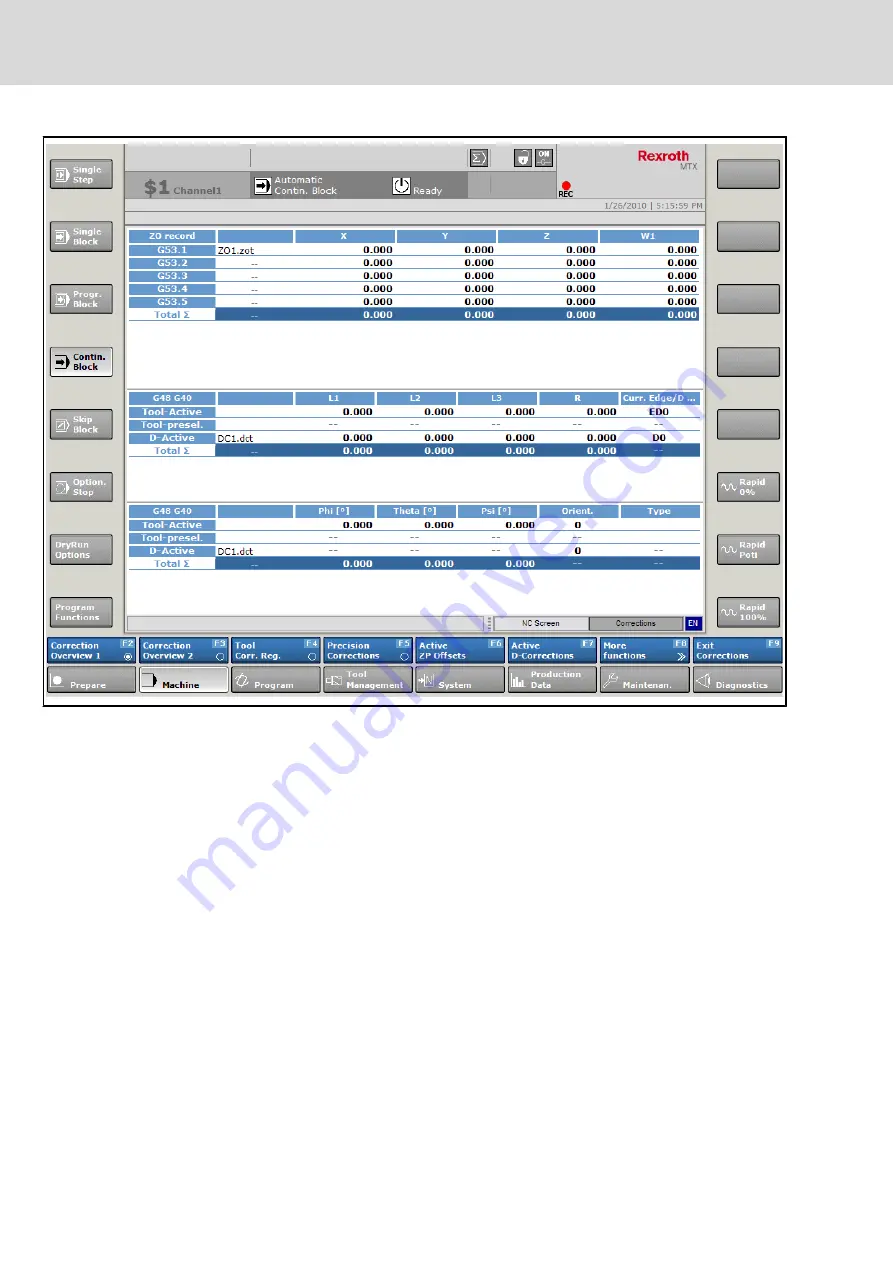 Bosch Rexroth IndraMotion MTX 11 VRS Скачать руководство пользователя страница 72