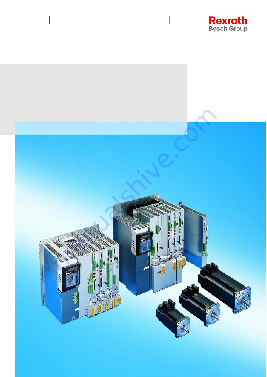 Bosch Rexroth Servodyn-D Series Скачать руководство пользователя страница 2