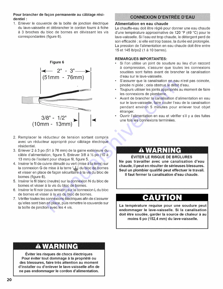 Bosch SHV68E13UC - Accepts Custom Panels Integra 800 Installation Instructions Manual Download Page 20