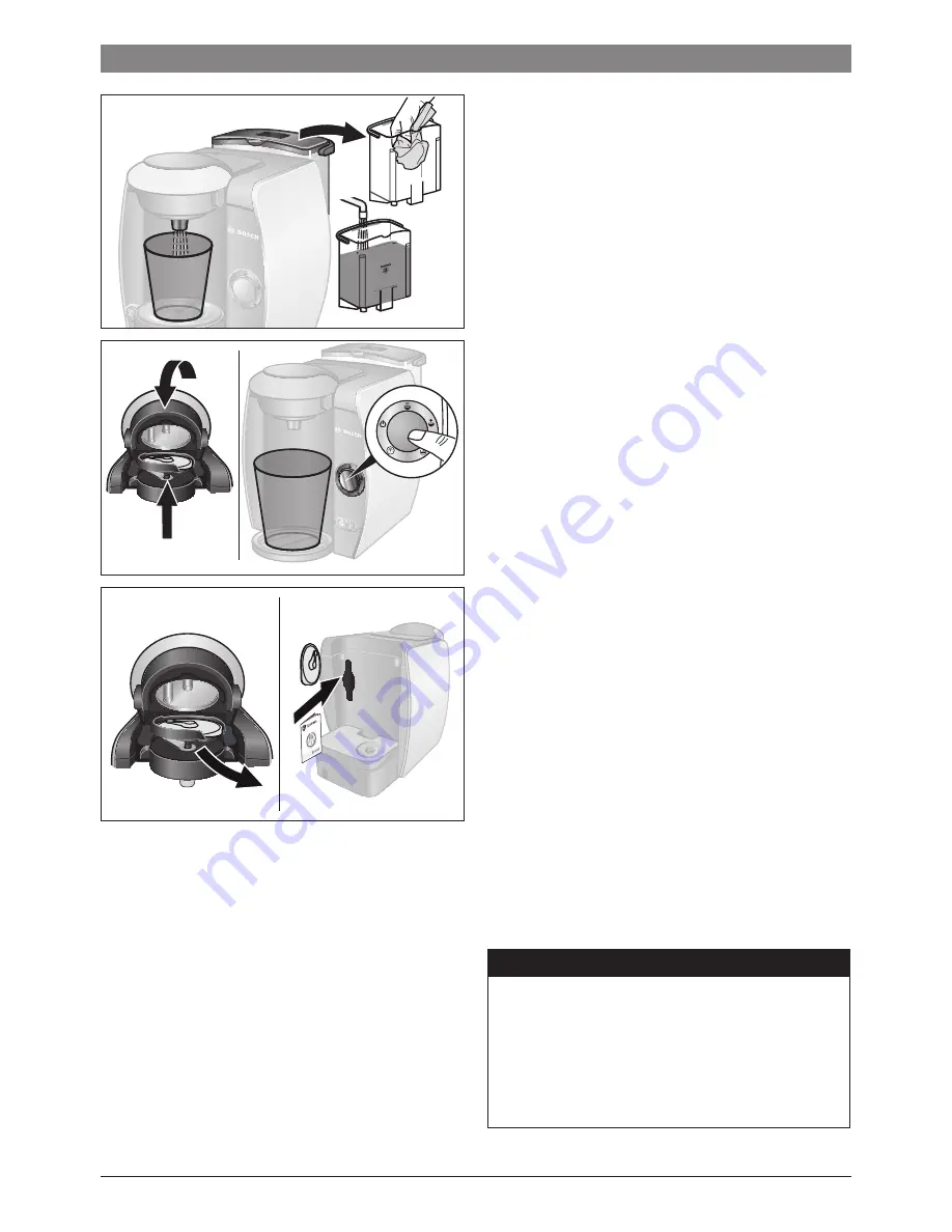 Bosch Tassimo 40 series Instruction Manual Download Page 58