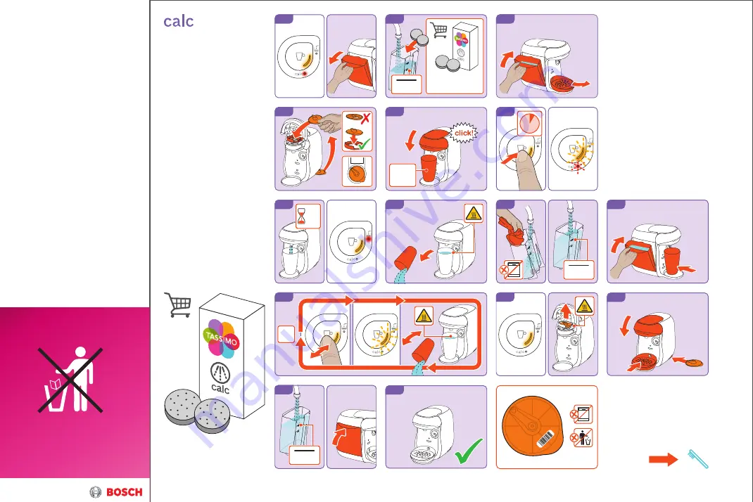 Bosch Tassimo happy Quick Start Manual Download Page 2