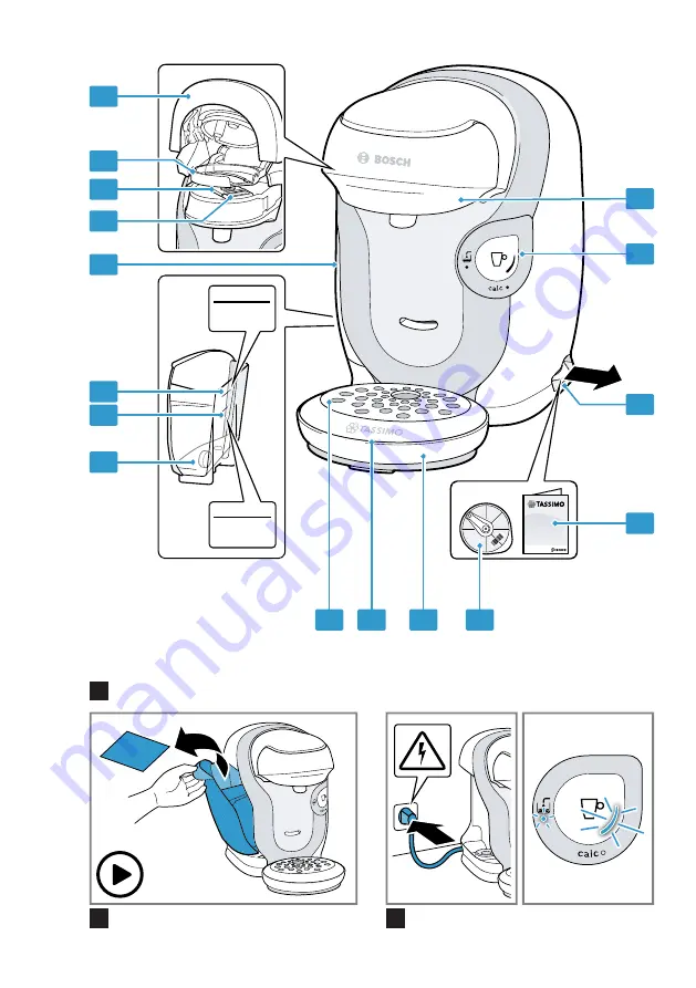 Bosch TASSIMO style TAS110 Series User Manual Download Page 2