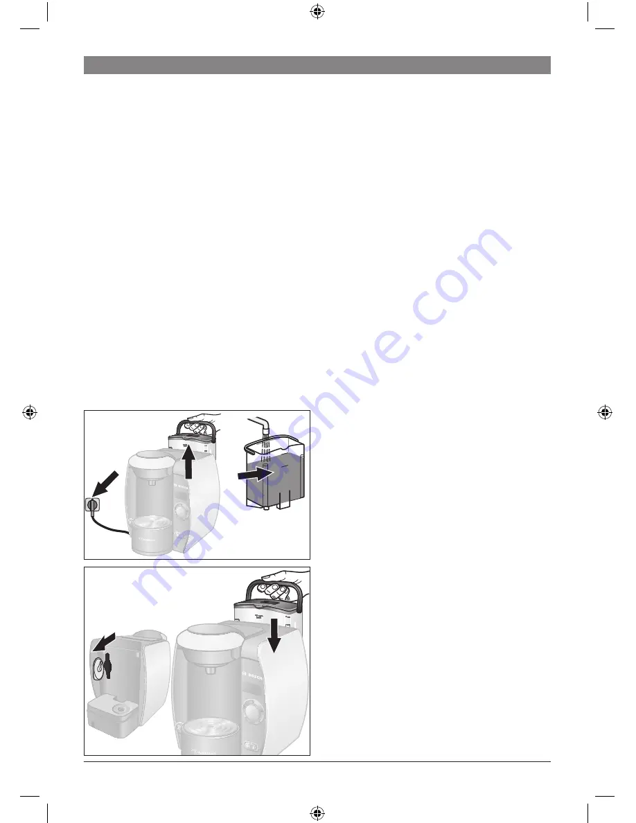 Bosch Tassimo TAS 65 Series User Manual Download Page 70