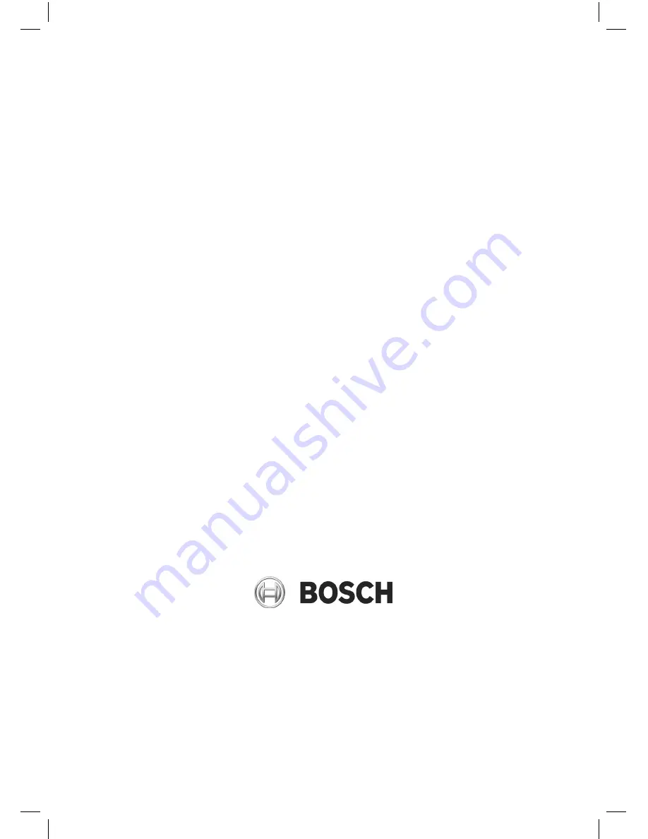 Bosch TDS14 Series Operating Instructions Manual Download Page 54