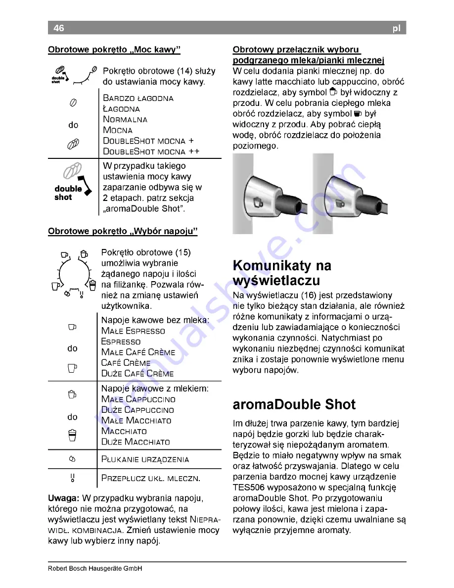 Bosch TES506 series Instruction Manual Download Page 50