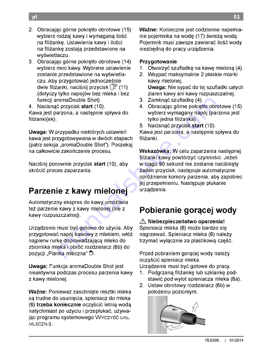 Bosch TES506 series Instruction Manual Download Page 55