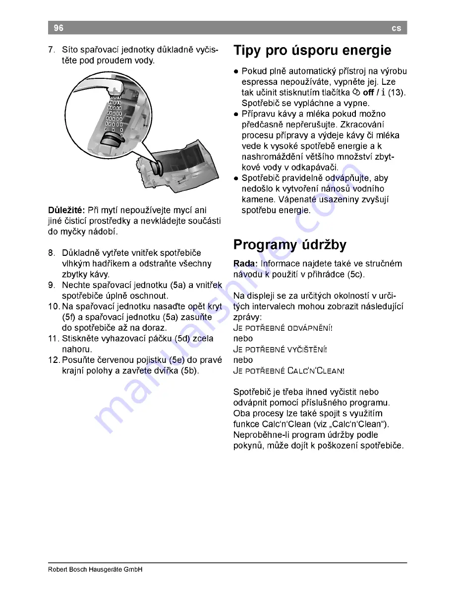 Bosch TES506 series Instruction Manual Download Page 100