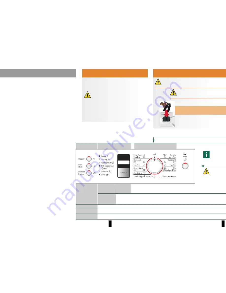 Bosch Tumble Dryer Instructions For Installation And Use Manual Download Page 3