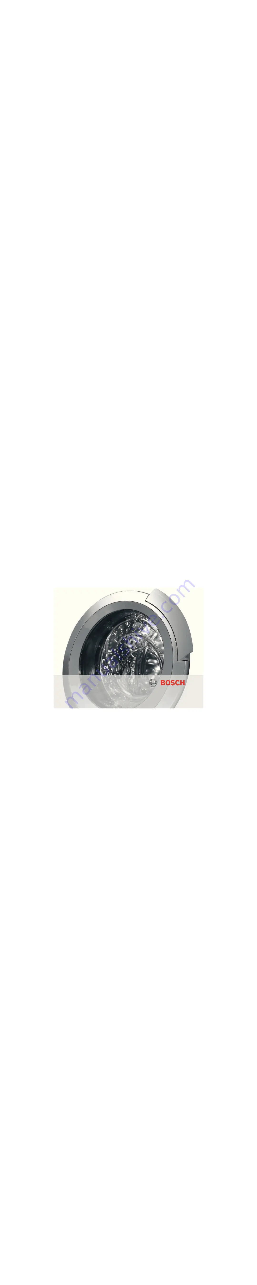 Bosch WAY28790EU Скачать руководство пользователя страница 1