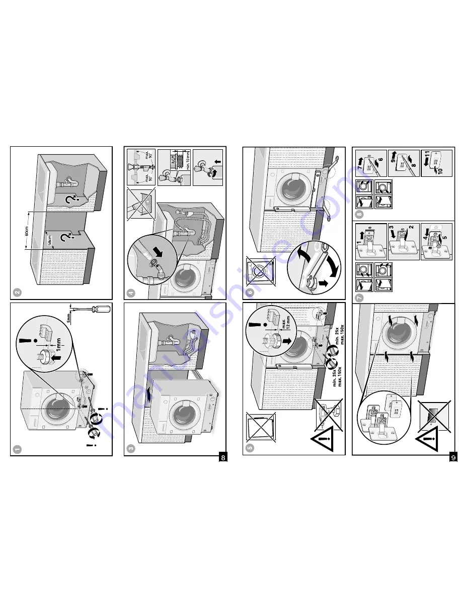 Bosch WIS28440GB Installation And Assembly Instructions Download Page 7