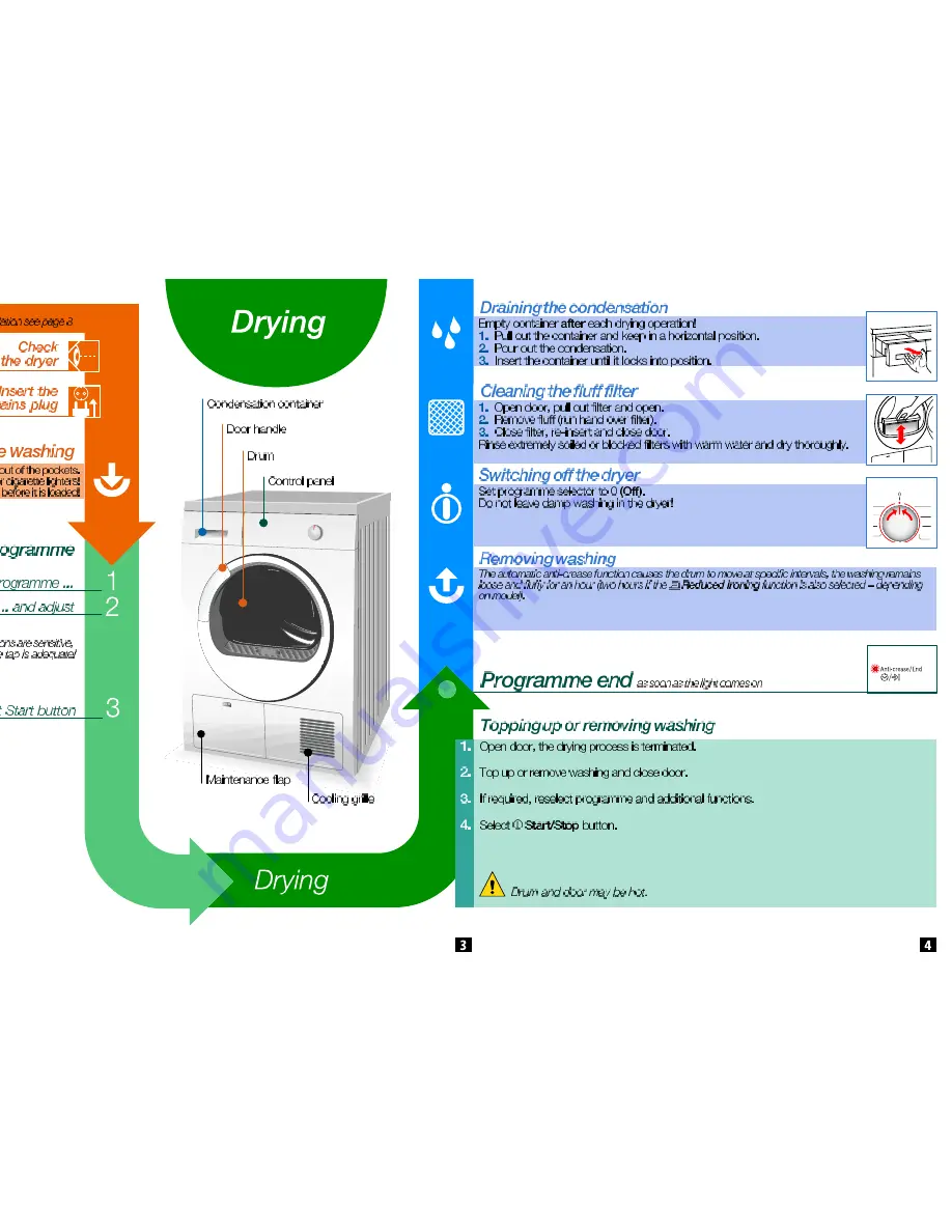 Bosch WTE86302AU Operating And Installtion Instructions Download Page 4