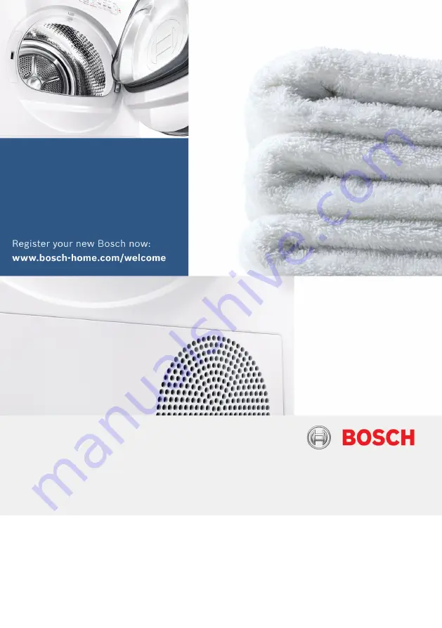 Bosch WTG84260EE Installation And Operating Instructions Manual Download Page 1